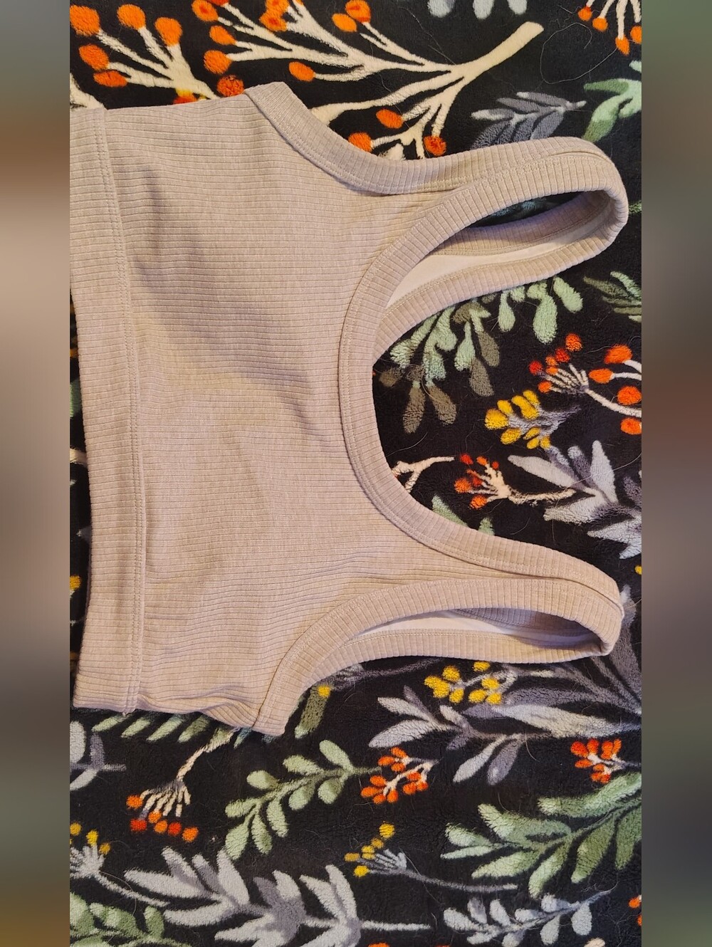 Alo Ribbed, Grey, Lightly Padded Sports Bra Size Medium